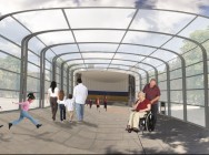 Cubierta retráctil parque Jovellanos