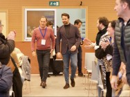 Lito Rodríguez y Álvaro Queipo accediendo a la Clausura del Congreso