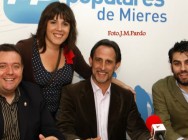 Jose Juan, Lito y Luis Miguel con Aitana (antigua voz de asturias)
