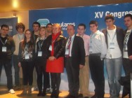 Carlos Galcerán y Mercedes Fernández con Nuevas Generaciones