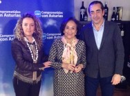 Teresa Mallada, Maria Teresa Olivares y Fernando Goñi