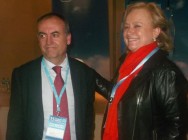 Carlos Galcerán con Mercedes Fernández