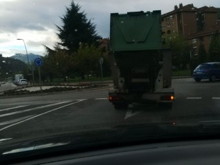 El transporte de contenedores...