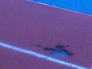 Pista en el estadio Hermanos Antuña