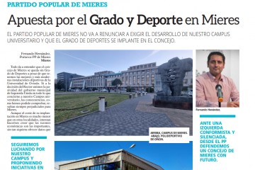 Apuesta por el Grado y Deporte en Mieres